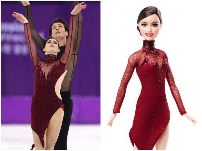 Three-time Olympic ice-dancing medalist Tessa Virtue became a Barbie "Shero."