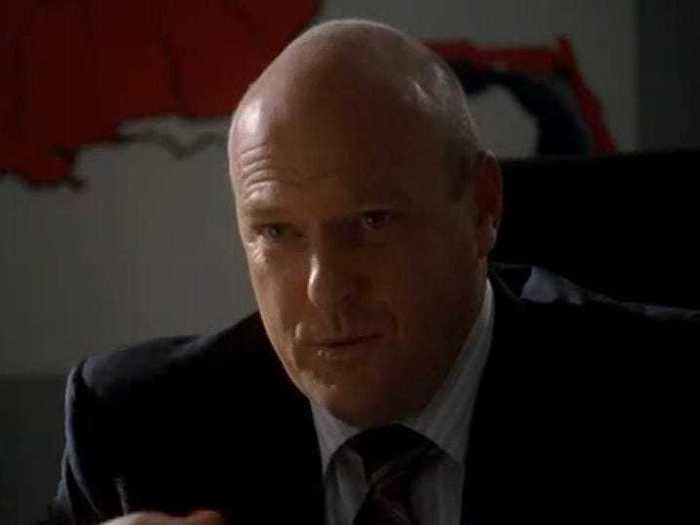 "Breaking Bad" star Dean Norris appears as Republican Party Chairman Steve Hodder in season seven.