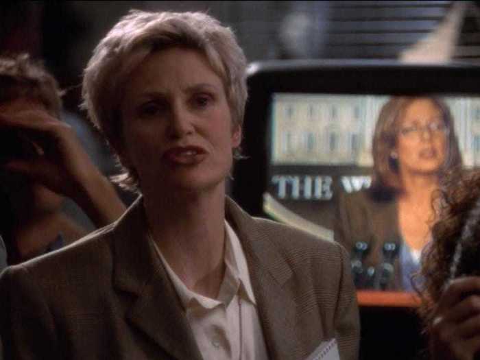 Jane Lynch had a blink-and-you-miss-it role as an unnamed reporter in two episodes.