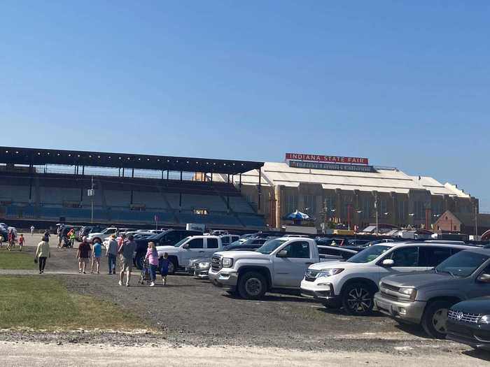 The event space stretches over 250 acres, spread out in a rough oval shape around the infield parking area. As a point of reference, Vatican City sits on 100 acres.