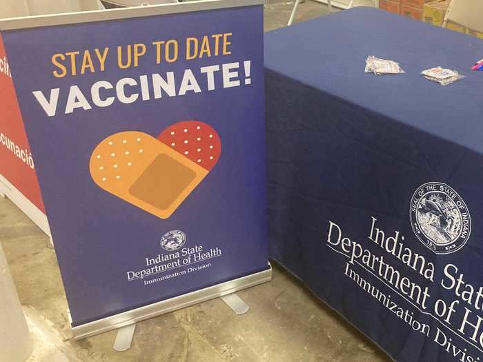 Only 44% of Hoosiers have been fully vaccinated as of August 8. But with the exception of an un-staffed booth from the state