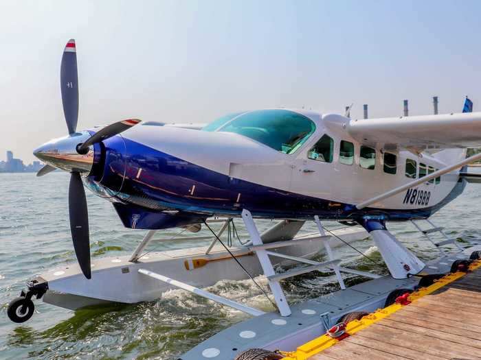 Cessna Caravan seaplanes operate the exclusive New York-Boston flights with room for eight passengers. Only seven passengers will fly on these runs, however, according to Captain Adam Schewitz.