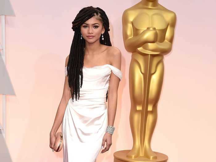 Just days later, she chose another Vivienne Westwood gown for the Oscars and wore her hair in dreadlocks.