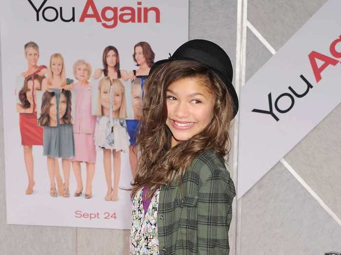 Zendaya jumped into the spotlight in 2010. At a movie premiere that year, she wore a layered look on the red carpet.