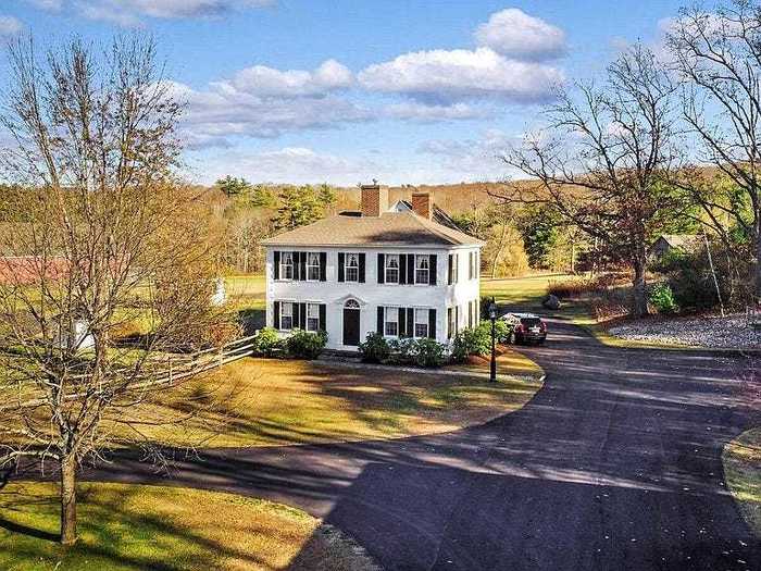 The property listing says the Maine village is "a true collector