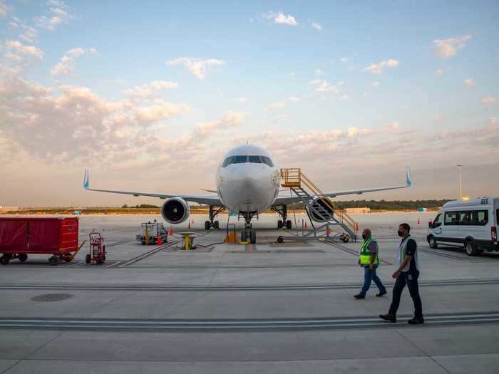 ... and operate roughly a dozen flights per day. The hub is designed to have capacity for 100 planes and could handle as many as 200 flights each day, according to CNBC.