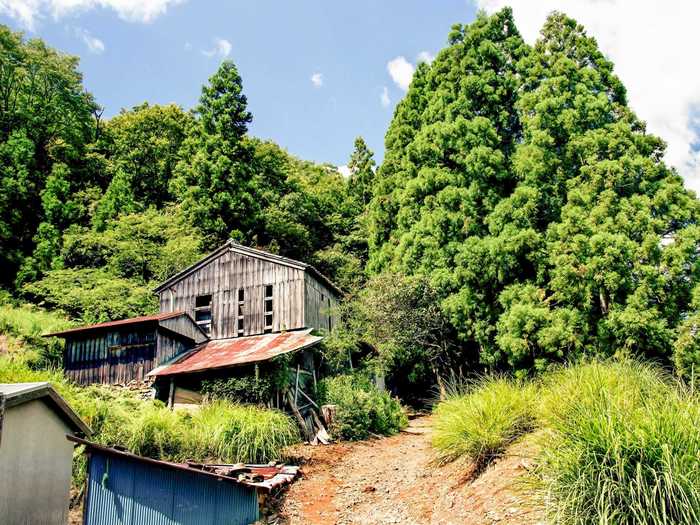 Abandoned homes are a relatively common sight in rural Japan these days.