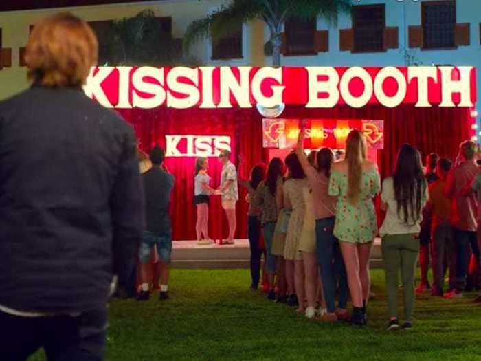 The kissing-booth cameo was annoyingly forced into the movie.