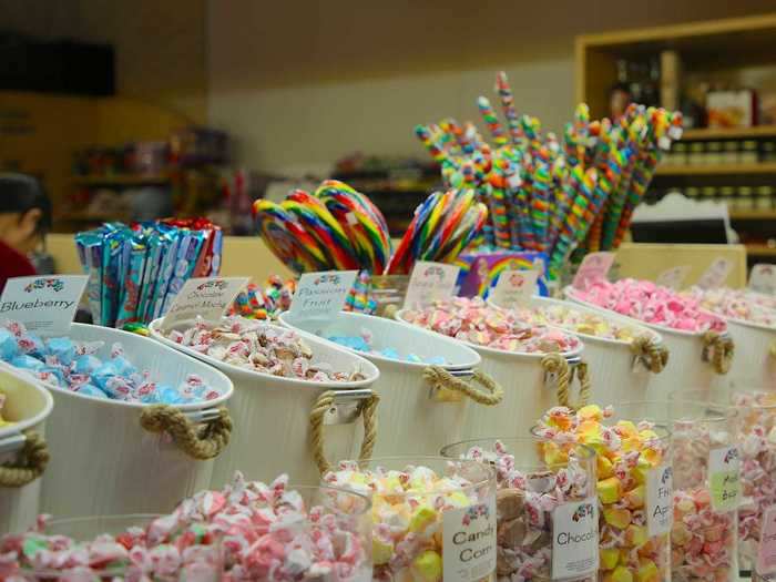 Some stores may be closed, and you may be limited to a candy stand or vending machine. So it