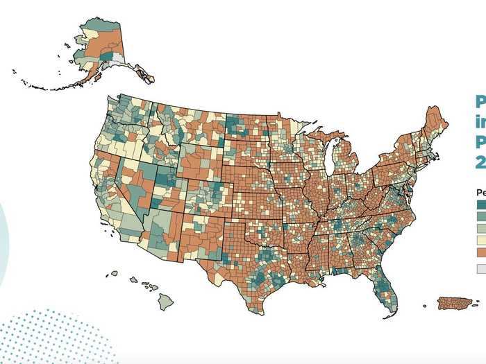 Rural areas has seen widespread population decline