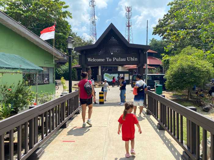 After the 15-minute ferry ride, we arrived at the Pulau Ubin jetty a little after 11 a.m. - and we were certainly not the only people who