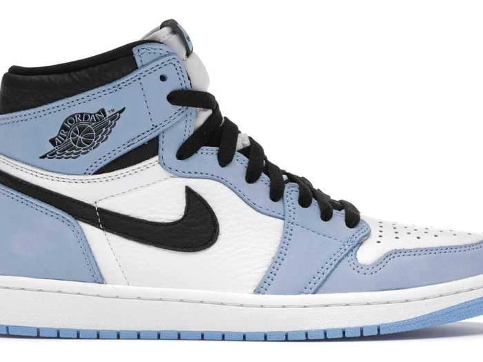 8. Jordan 1 Retro High White University Blue Black