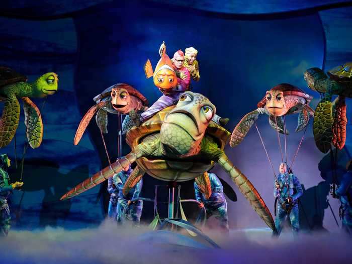 "Finding Nemo - The Musical" takes guests under the sea with immersive theming, puppetry, and music.