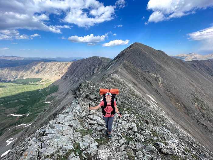 They also run into other hikers during their travels.