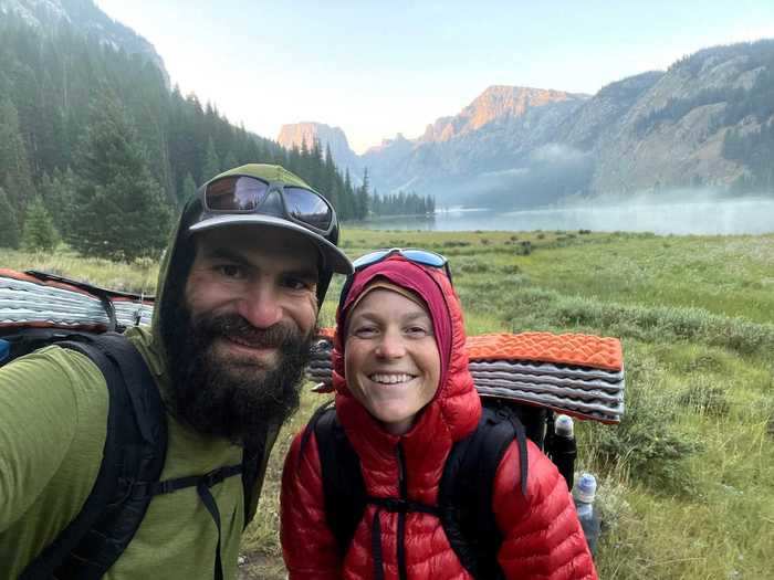 The constant change in their surroundings ensures the hike is always interesting for the couple.