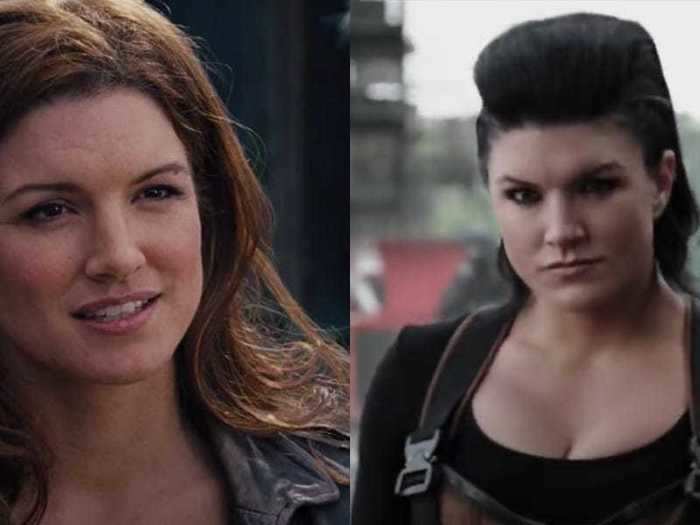 Former MMA star Gina Carano played an accomplice of "Fast and Furious 6" villain Owen Shaw (Luke Evans). A few years later, she portrayed a villain named Angel Dust in "Deadpool."