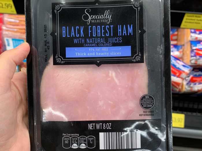 The Specially Selected Black Forest ham is my favorite lunch meat.