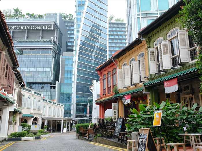 Emerald Hill is an historic residential neighborhood tucked away between the skyscrapers in central Singapore.