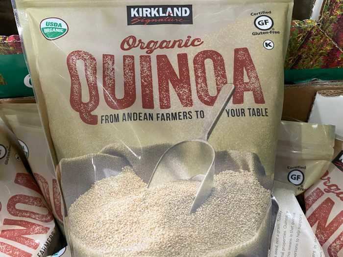 I like buying quinoa in bulk from Costco.