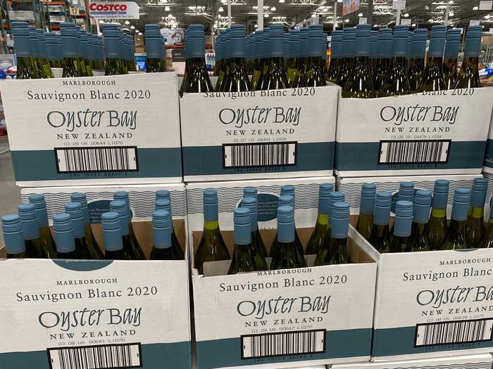 Costco has a great selection of wine and other alcoholic beverages.