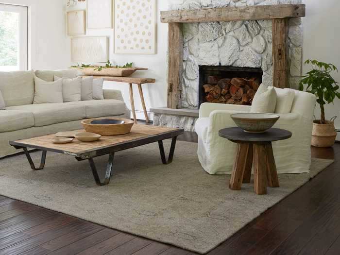 Simply adding a new rug can also easily transform a space.