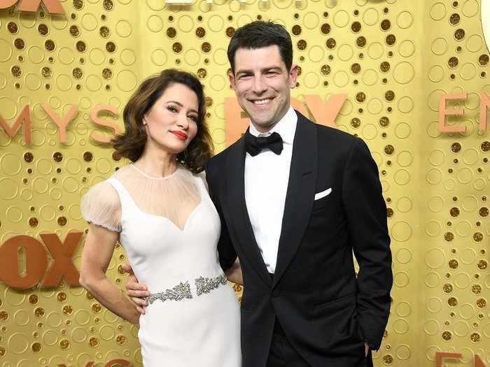 Max Greenfield has been married to casting director Tess Sanchez since 2008.