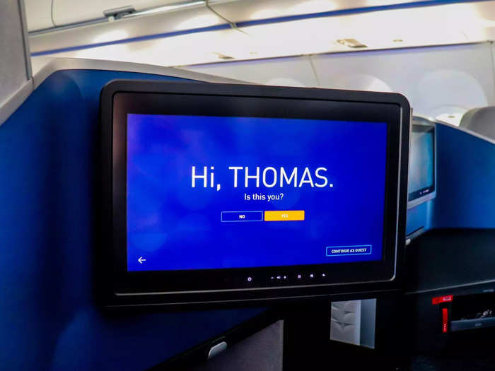 I did appreciate the personalization with a nice "Hello, Thomas" greeting me.