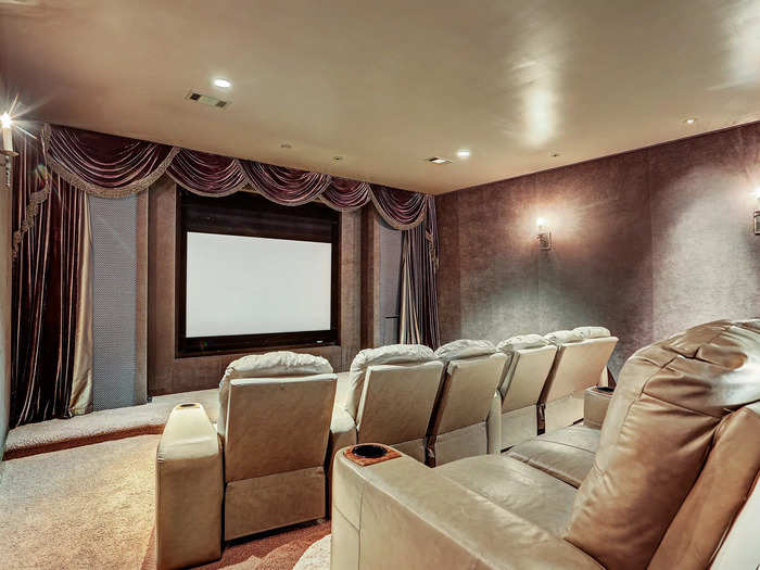 Plus a plush home theater for more entertainment.