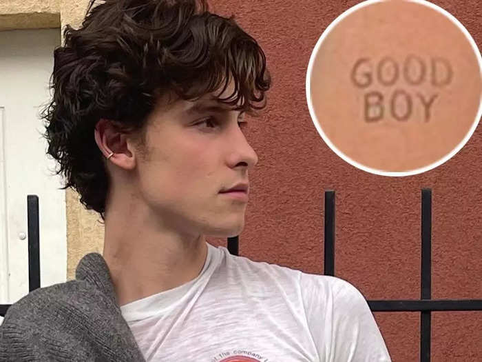 In May 2021, he got the phrase "good boy" tattooed on his left arm.