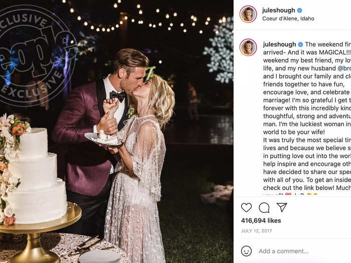 Julianne Hough had a very strong opinion about the reception look she wanted, according to her stylist.