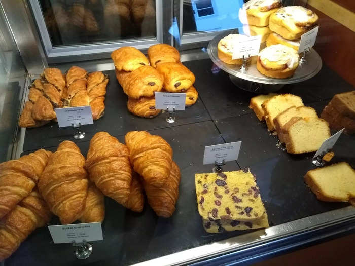 ... including muffins, cake, and croissants. It wasn