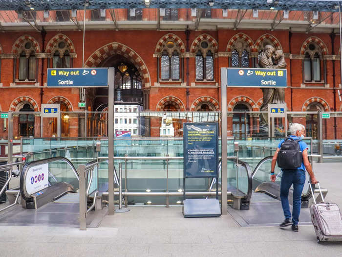 There were no passport checks but passengers did have to walk through a customs channel. And just like that, I was back in London.