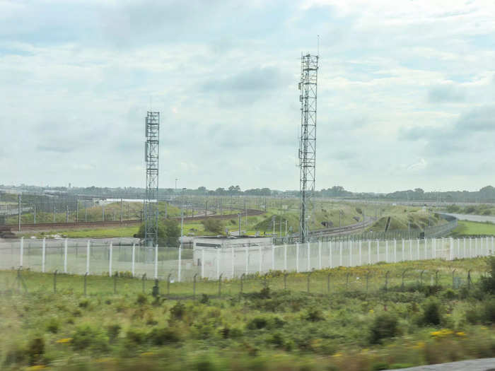 The side of the Chunnel was similarly well-fortified.