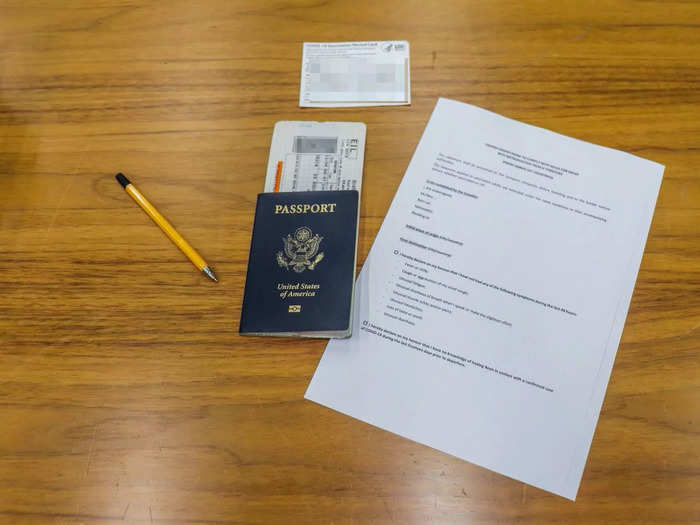 With my ticket, passport, and vaccination card in hand, I made my way to departures. But there was one more thing I needed to do, fill out a sworn statement attesting to my ability to travel to France as a vaccinated traveler.