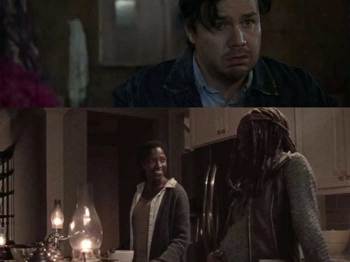 Eugene mentions that Michonne kept people out of Alexandria for years.