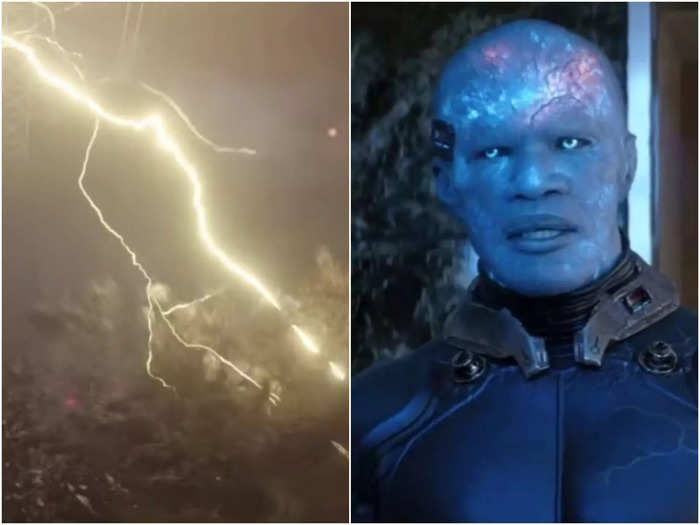 The yellow electricity could hint at Electro