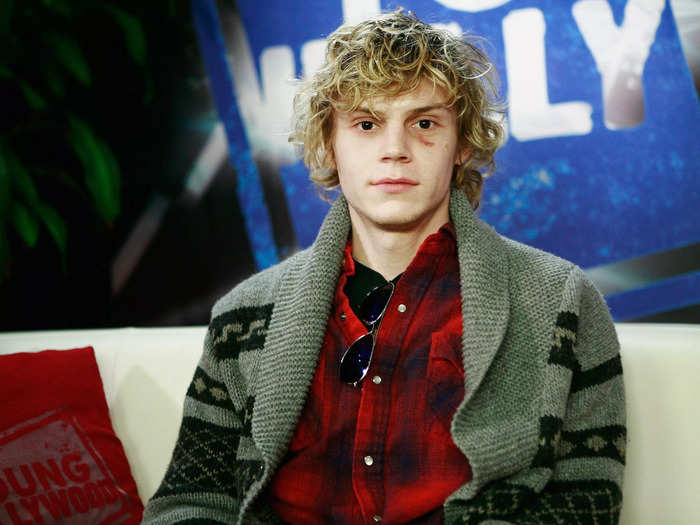 Evan Peters went from child star to celebrity when he took the role of Tate in "Murder House."