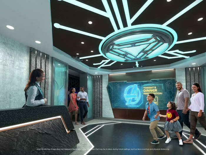 Guests can also take part in an "Avengers"-themed mission while dining.