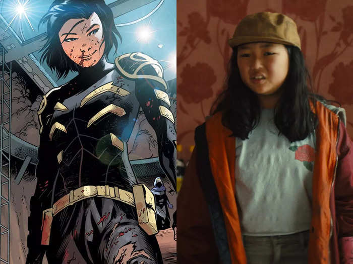 Cassandra Cain, as played by Ella Jay Basco, tagged along for the ride. In the comics, she eventually becomes Batgirl when she gets older.