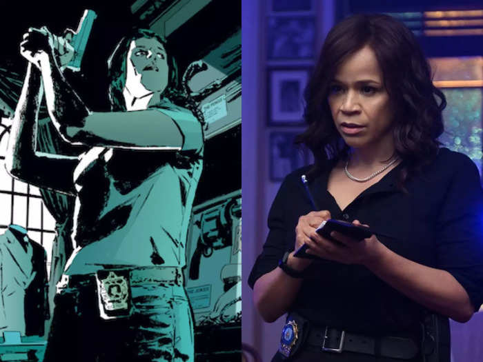 Rounding out the Birds is Rosie Perez as Renee Montoya, a former Gotham police officer who resigns out of disgust at the corruption within the force. In the film, she teams up with Harley and crew to get ahead in her career - though by the end, she resigns, just like in the comics.
