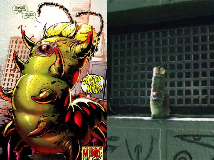 The evil caterpillar-esque Mister Mind had a brief cameo voiced by director David F. Sandberg. He