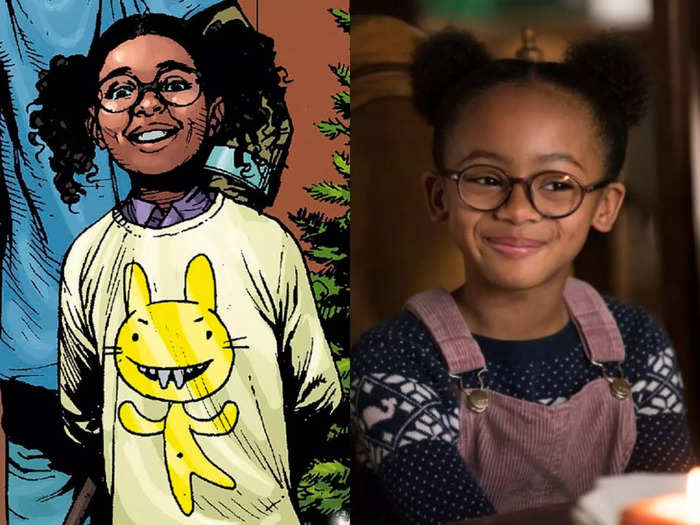 Last up from the Marvel Family is Darla Dudley, who is played by Faithe Herman.