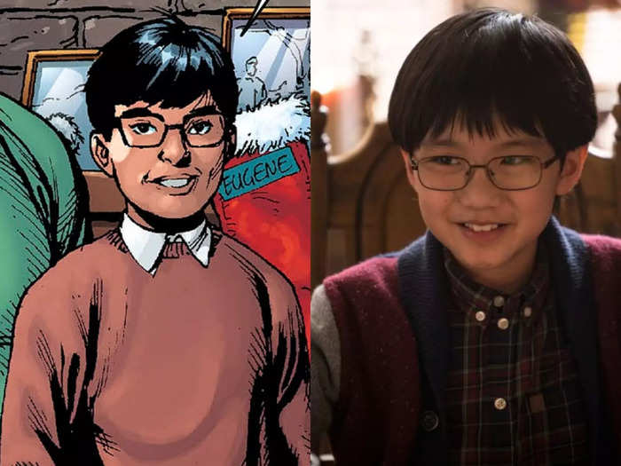 The kid version of Eugene Choi is played by Ian Chen.