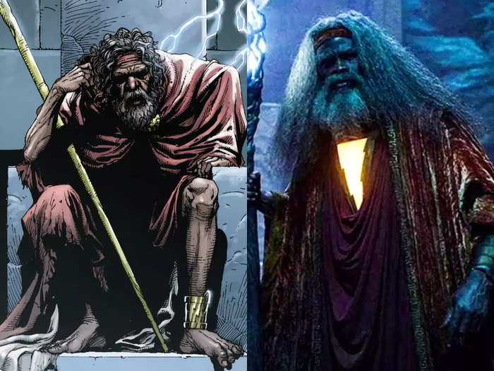 The wizard Shazam who wants to give away his mystical powers is played by Djimon Hounsou in a remarkably comics-accurate costume.