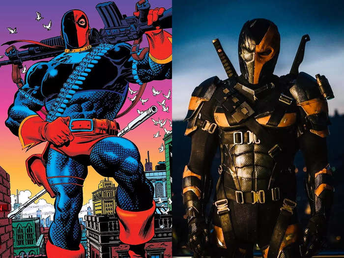 Deathstroke, yet another famed DC villain (usually going up against the Teen Titans), pops up at the end of both "Justice Leagues" played by Joe Manganiello. While we never learned much about him in the DCEU, in the comics he