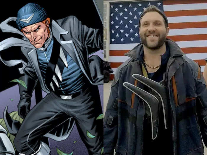 Jai Courtney played Digger Harkness, aka Captain Boomerang, a criminal who is extremely talented with, you guessed it, boomerangs. Traditionally, he