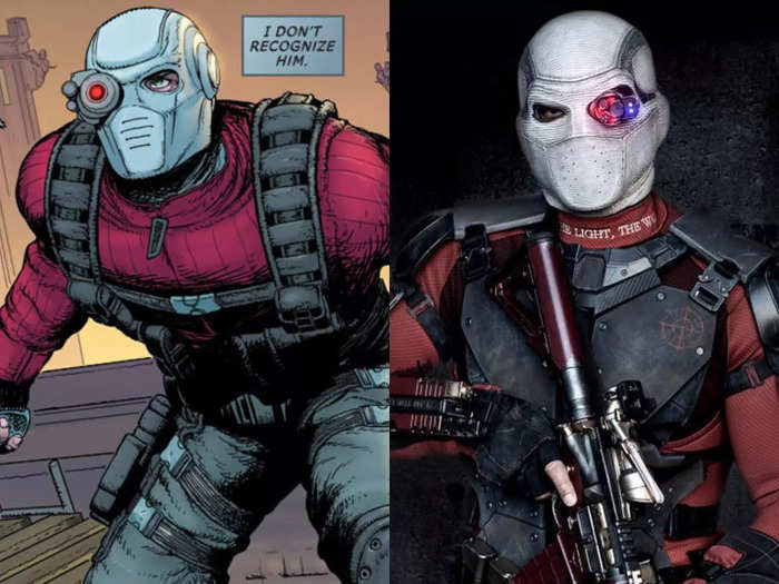 Will Smith played Batman villain and deadly assassin with a secret heart Floyd Lawton, aka Deadshot. His DCEU costume was impressively comics-accurate.