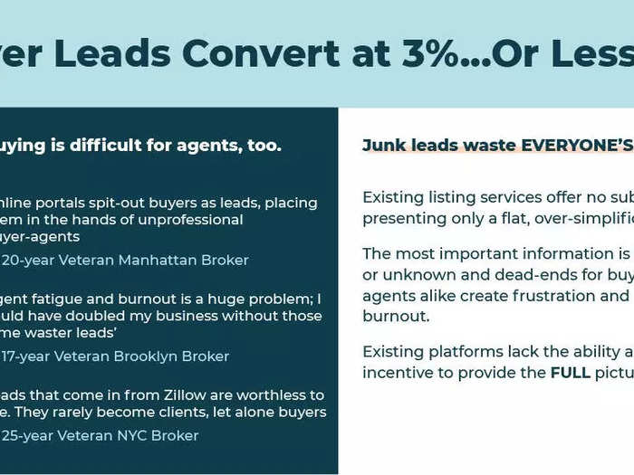 Meanwhile, brokers who make money through commissions need to make calculated bets on which buyers will actually buy and the ones that are just wasting their time.