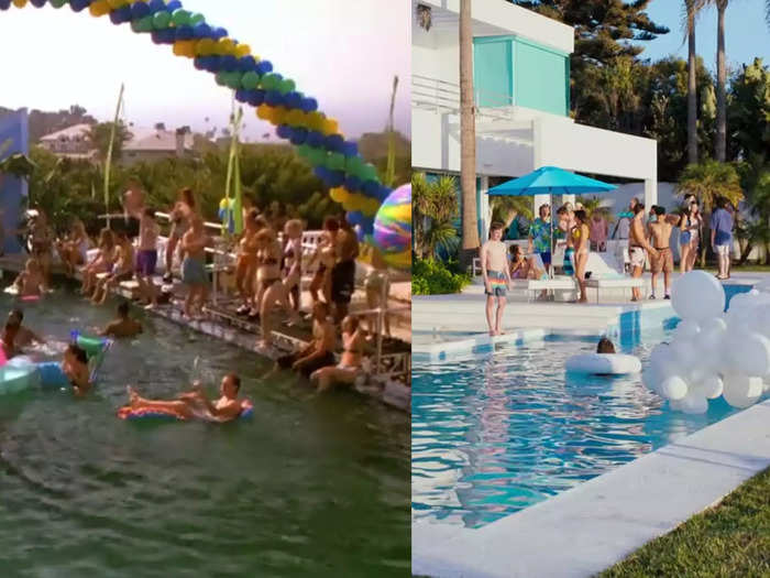 Pool parties spell romantic disaster for the popular leads in the two movies. Fortunately, it