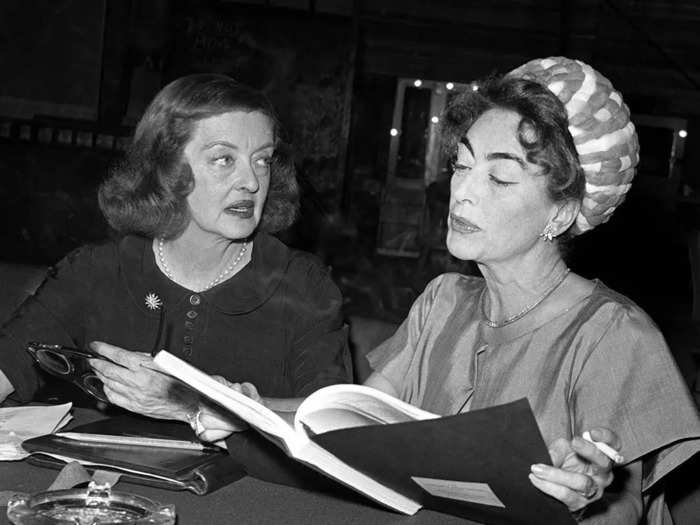 The feud between Bette Davis and Joan Crawford inspired an entire TV series, "Feud: Bette and Joan," in 2017. They co-starred as dysfunctional sisters in "What Ever Happened to Baby Jane?"